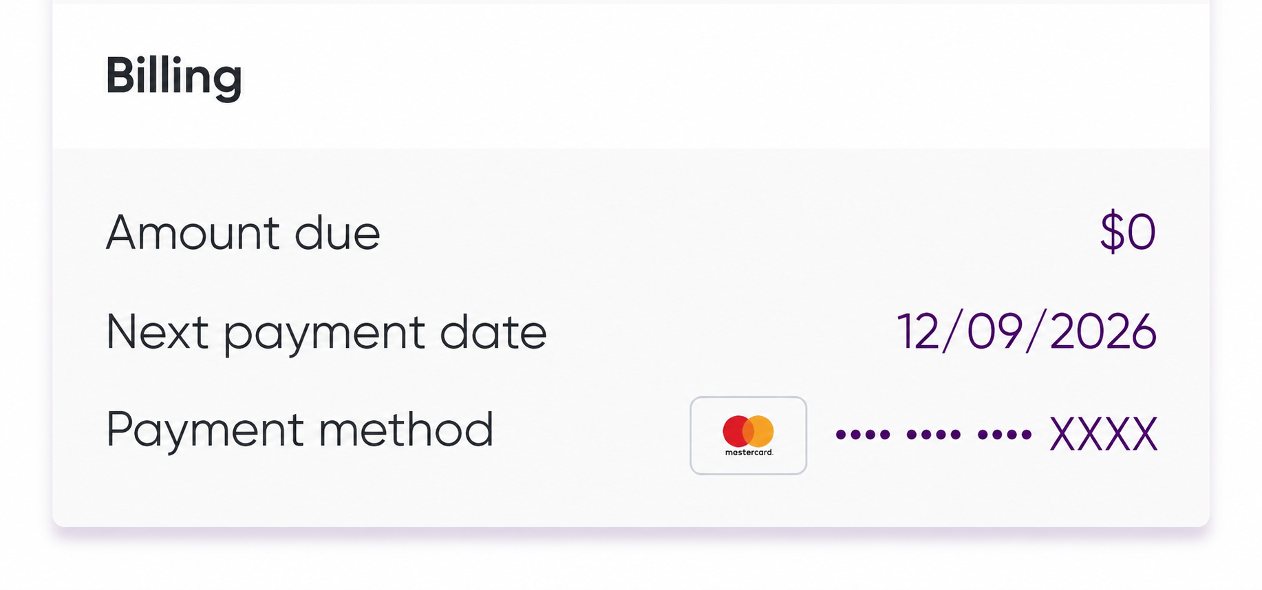 Image showing billing due date