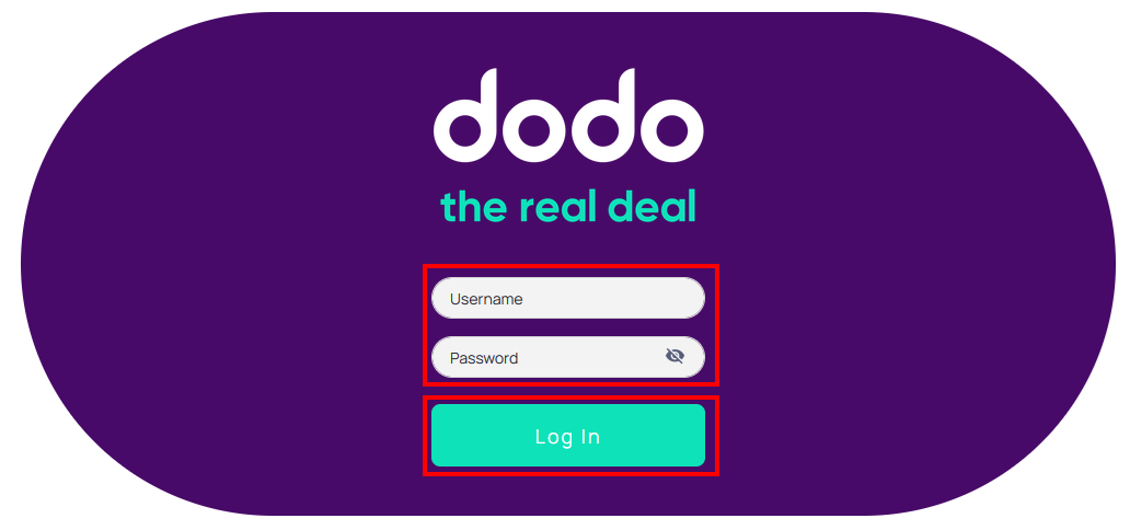 Image of DG2144 modem login screen