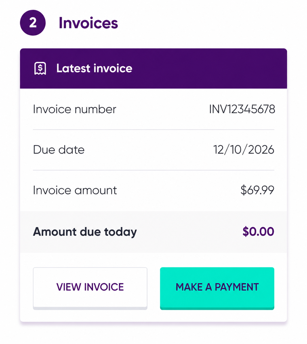 Dodo App invoices page